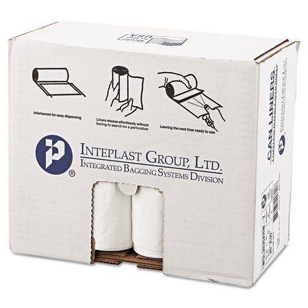 INTEPLAST GROUP 30 gal Trash Bags, 30 in x 36 in, Extra Heavy-Duty, 0.7 mil, White, 200 PK WSL3036XHW-2